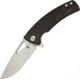 Kizer Cutlery Kyre Linerlock Black Folding Knife,3.375in,Standard Edge,Satin,Black,G10 Handle KIV4484A1