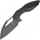 Kizer Cutlery Megatherium Left Handed Folding Knife, 4in Black Stonewash Cpm S35Vn SS Blade, Black Titanium Handle, Pocket Clip, Thumb Pull, Left Hand Version, Black Nylon Storage Case, KI4502L2