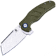 Kizer Cutlery Mini C01C Linerlock Folding Knife, 2.5in Satin Vg-10 SS Wharncliffe Blade, Green G10 Handle, Pocket Clip, V3488-A2