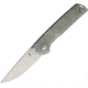 Kizer Cutlery Mini Domin Linerlock Jade Folding Knife, 2.75in Stonewash Bohler N690 SS Blade, Jade G10 Handle, Thumb Stud, Pocket Clip, V3516N4