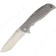 Kizer Cutlery Rattler Framelock Folding Knife,3.625in,S35VN Steel,Standard Edge,Satin,Gray,Titanium Handle KI4470