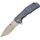 Kizer Cutlery Shoal Framelock Folding Knife,3.5in,Drop Point,Blue,Titanium Handle KI4469A2
