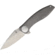 Kizer Cutlery SLT Framelock Folding Knife,3.625in,S35VN Steel,Standard Edge,Stonewash,Gray,Titanium Handle KI4474A1