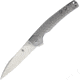 Kizer Cutlery Splinter Framelock Folding Knife, 3.25in Stonewash S35Vn SS Blade, Matte Finish Titanium Handle, Pocket Clip, Black Nylon Pouch, KI3457A3