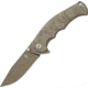 Kizer Cutlery Titanium Framelock Folding Knife,3.75in,Gray,Titanium Handle KI4447A2