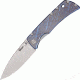 Kizer Cutlery Titanium Framelock Knife, Anodized blue/gray titanium handle KI4424