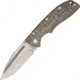 Kizer Cutlery Titanium Framelock Fold Knife, SS modified drop point fine edge blade, titanium handle KI412A2