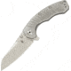 Kizer Cutlery Tomcat Framelock Folding Knife,3.625in,CPM-S35VN Steel,Stonewash,Milled Titanium Handle KI4450TI1