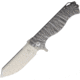 Kizer Cutlery Vindicator Folding Knife, Gray sculpted titanium handle, KI4522