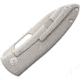 Kizer Cutlery Wanderer Framelock Folding Knife, 3.5in Stonewash Cpm S35Vn SS Drop Point, Gray Matte Finish Titanium Handle, Thumb Pull, Pocket Clip, Camo Nylon Case, KI4500