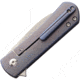 Kizer Cutlery Yorkie Framelock Folding Knife, 2.5in Stonewash S35Vn SS Blade, Blue Titanium Handle, Pocket Clip, KI3525A2