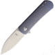 Kizer Cutlery Yorkie Framelock Folding Knife, 2.5in Stonewash S35Vn SS Blade, Blue Titanium Handle, Pocket Clip, KI3525A2
