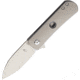Kizer Cutlery Yorkie Framelock Folding Knife, 2.5in Stonewash S35Vn SS Blade, Gray Titanium Handle, Pocket Clip, Black Nylon Pouch, KI3525A1