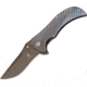 Kizer Cutlery Zambi Framelock Folding Knife,3.75in,Blue,Titanium Handle KI4434A2
