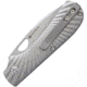 Kizer Cutlery Zipslip Folding Knife, 2.88in Satin S35Vn SS Drop Point, Sculpted Titanium Handle, Thumb Pull, Pocket Clip, Camo Nylon Case, KI3507