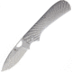 Kizer Cutlery Zipslip Folding Knife, 2.88in Satin S35Vn SS Drop Point, Sculpted Titanium Handle, Thumb Pull, Pocket Clip, Camo Nylon Case, KI3507