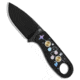 Kizer Kizer Beaver Fixed Blade Knife Christmas Gift Theme G-10 2.8" Black SW 1078MC1, Black, D2, adult, BHQ-224711