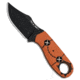 Kizer Cutlery Beaver Fixed Blade Knife, 2.75in, AEB-L Steel, Clip Point Blade, G-10, Orange Handle, Orange/Black, 6.00 inch, BHQ-220279