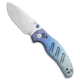 Kizer Kizer C01C 2.9 Sheepdog Clutch Lock Drop Point Knife Crystallized Ti 3" Satin, Blue, CPM S45VN, adult, BHQ-224707