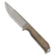 Kizer Kizer Cutlery Begleiter Fixed Blade Knife Burlap Micarta 3.7" Gray SW, Brown, CPM 3V, adult, BHQ-219901