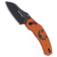 Kizer Cutlery Mini Bulldog Folding Knife, 2.51in, Nitro V Steel, Sheepsfoot Blade, G-10, Orange Handle, Orange/Black, 6.18 inch, BHQ-220280