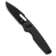 Kizer Kizer Dogfish Button Lock Knife Black Aluminum 3.1" Black, Black, 154CM, adult, BHQ-192320