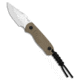 Kizer Kizer Drop Bear Clip Point Fixed Blade Knife G-10 2.6" Satin 1092A2, Tan, AEB-L, adult, BHQ-223355