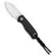 Kizer Kizer Drop Bear Drop Point Fixed Blade Knife Carbon Fiber 2.6" Satin 1094A3, Black, Bohler M390, adult, BHQ-223360
