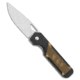 Kizer Kizer Militaw Liner Lock Knife Black G-10 PEI Inlay 3.4" Satin V3634C1, Black/Yellow, 154CM, adult, BHQ-205797
