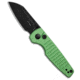 Kizer Kizer Parakeet Button Lock Knife Green Aluminum 2.5" Black, Green, Nitro-V, adult, BHQ-213540