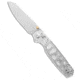 Kizer Kizer Pokiman Clutch Lock Knife Acrylic 3.16" Satin, Gray, AEB-L, adult, BHQ-225908