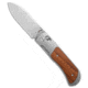 Kizer Kizer Tycho Clutch Lock Knife Titanium/Mkuruti Wood 3.1" Satin Ki4761A1, Gray, CPM S45VN, adult, BHQ-224671