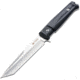 Kizlyar Aggressor Tactical Fixed Blade Knife,6in,Satin Tanto Blade,Black Kraton Handle KK0014