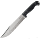 Kizlyar Bastardo Bowie Sleipner Knife, 8.5 satin finish Sleipner tool steel clip point b, Black sculpted G10 handle, KK0127
