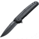 Kizlyar Biker-Z V1 Folding Knife,5in closed,Black Titanium D2 Steel Blade,Contoured 3D Textured Black G-10 Handle KK0131