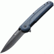 Kizlyar Biker-Z V2 Folding Knife,5in closed,Gray Titanium D2 Steel Blade,Contoured 3D Textured Blue/Gray G-10 Handle KK0132