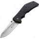 Kizlyar Bloke X Folding Knife,3.875in,Satin Stainless Standard Edge Wide Blade,Textured Black G-10 Handle KK0148