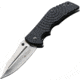 Kizlyar Bloke Z Folding Knife,3.875in,Satin D2 Standard Edge Wide Blade,Textured Black G-10 Handle KK0158