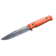Kizlyar Delta Knive Aus8 Steel 6in Blade, Black Titanium, Kraton/Abs -Orange Handle, KK0210