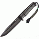 Kizlyar Delta Tactical Echelon Fixed Blade Knife,6in,Black D2 Steel Broad Tip Blade,Black Kraton Handle KK0208