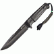 Kizlyar Delta Tactical Echelon Fixed Blade Knife,6in,Black Titanium Broad Tip Blade,Black Kraton Handle KK0206