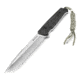 Kizlyar Delta Tactical Echelon Fixed Blade Knife,6in,Satin D2 Steel Broad Tip Blade,Black Kraton Handle KK0209