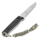 Kizlyar Delta Tactical Echelon Fixed Blade Knife,6in,Satin D2 Steel Broad Tip Blade,Black Kraton Handle KK0209