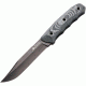 Kizlyar Enzo Fixed Blade Knife,5.25in,Black Titanium AUS-8 Stainless Blade,Ergonomic 3D Black/Gray Micarta Handle KK0068