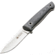 Kizlyar Santi Fixed Blade Knife,3.5in,Satin D2 Steel Drop Point Blade,Ergonomic Black/Gray Micarta Handle KK0047