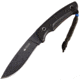 Kizlyar Savage Fixed Blade Knife,5.25in,Black D2 Kukri Style Blade,3-D Textured Black G-10 Handle KK0032