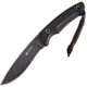 Kizlyar Savage Fixed Blade Knife,5.25in,Black Titanium Stainless Kukri Style Blade,3-D Textured Black G-10 Handle KK0030