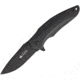 Kizlyar Zedd Linerlock Black Ti AUS-8 Folding Knife,3.25in,AUS-8 Steel,Drop Point,Black,G10 Handle KK0173