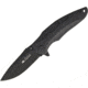 Kizlyar Zedd Linerlock Black Ti D2 Folding Knife,3.25in,D2 Tool Steel,Drop Point,Black,G10 Handle KK0175