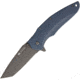 Kizlyar Zorg Linerlock Gray Ti AUS-8 Folding Knife,3.25in,AUS-8 Steel,Tanto,Gray,G10 Handle KK0225